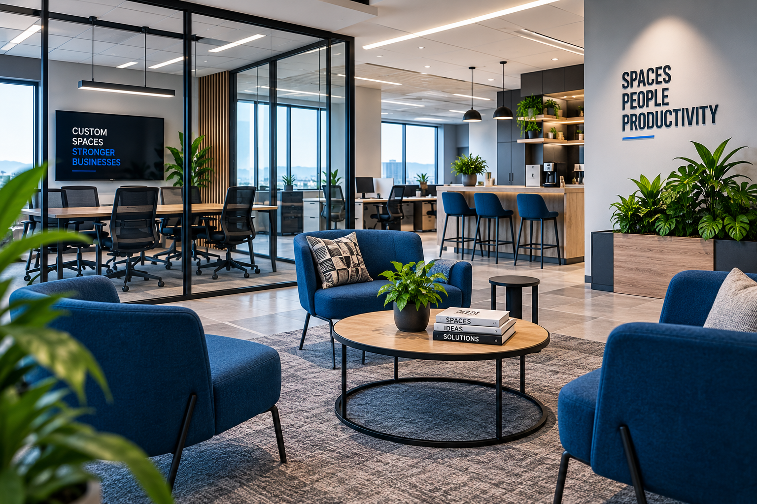 Custom office furniture solutions